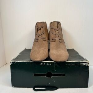 Lauren‎ Ralph Lauren Tamia Womens Porcini Tan Sport Suede Wedge Boots 6.5